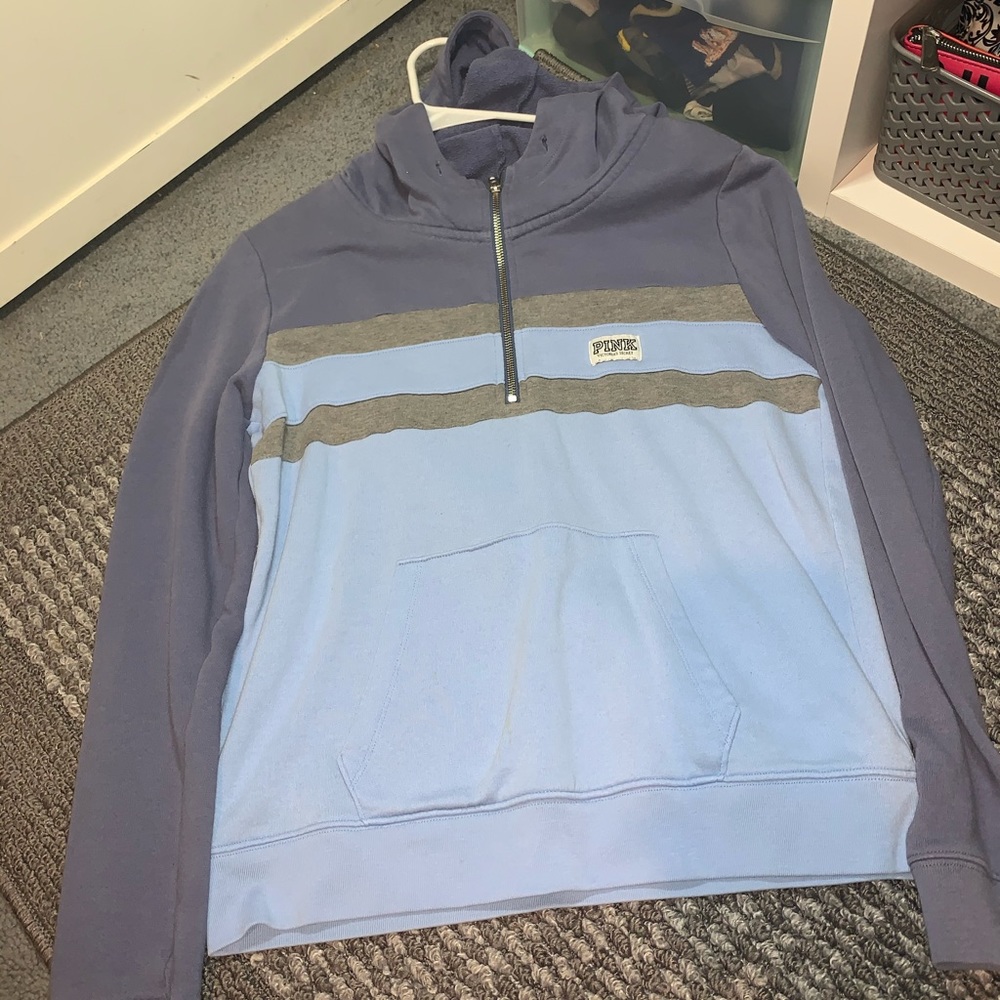 PINK quarter zip sweater